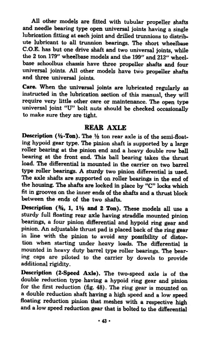 1954 Chevrolet Trucks Operators Manual Page 36